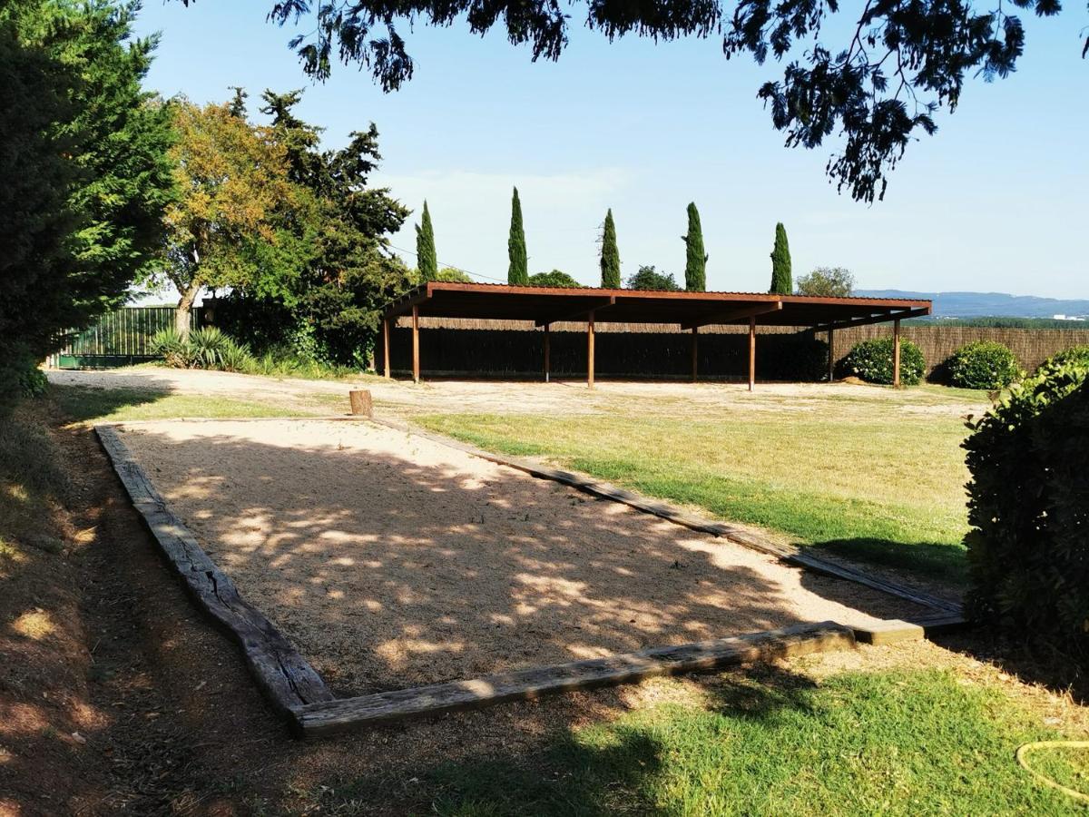 Casa rural exclusiva con 9 hab 16-25pax con piscina privada y BBQ cubierta Riudarenes  Exterior foto