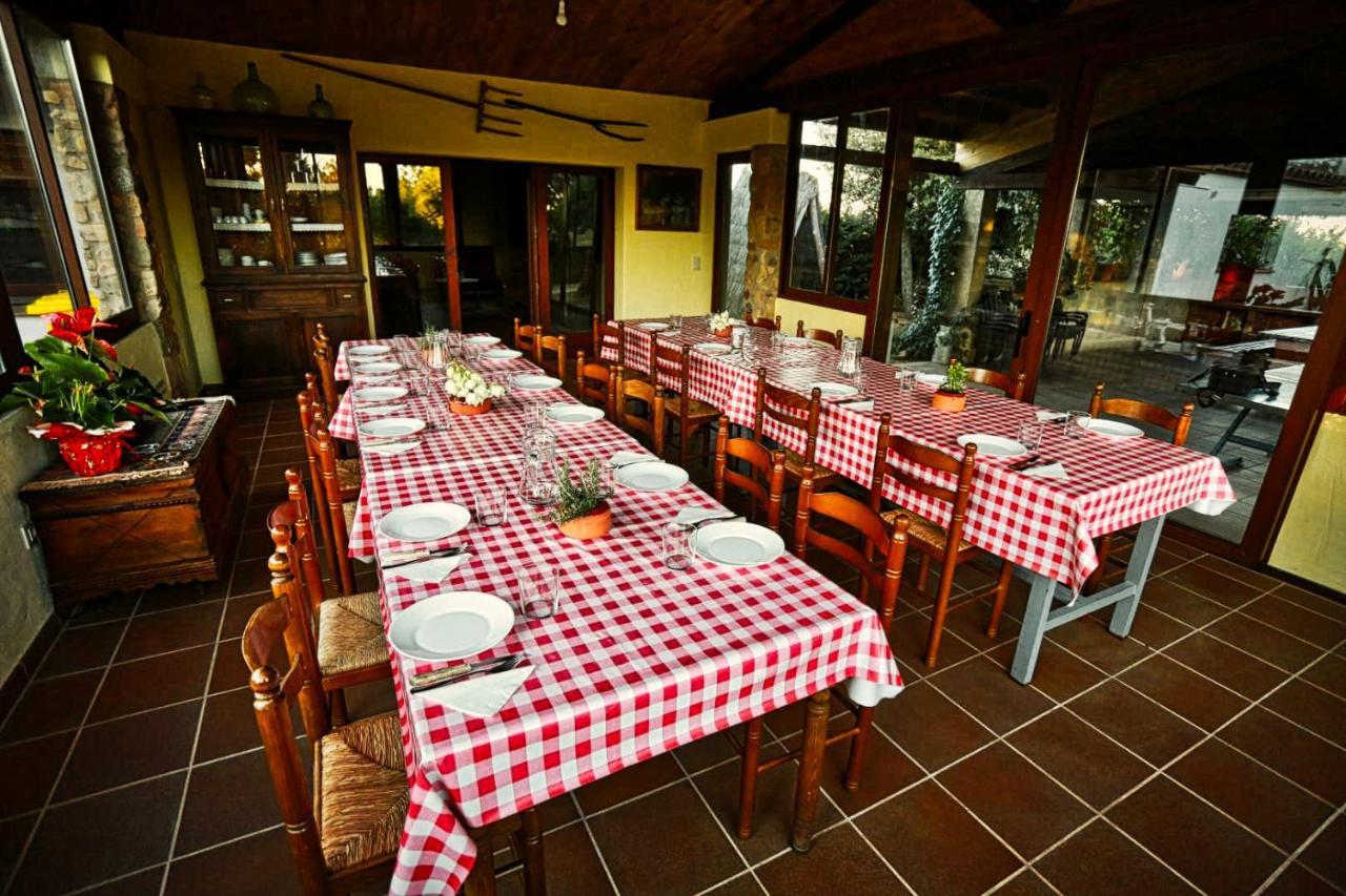 Casa rural exclusiva con 9 hab 16-25pax con piscina privada y BBQ cubierta Riudarenes  Exterior foto