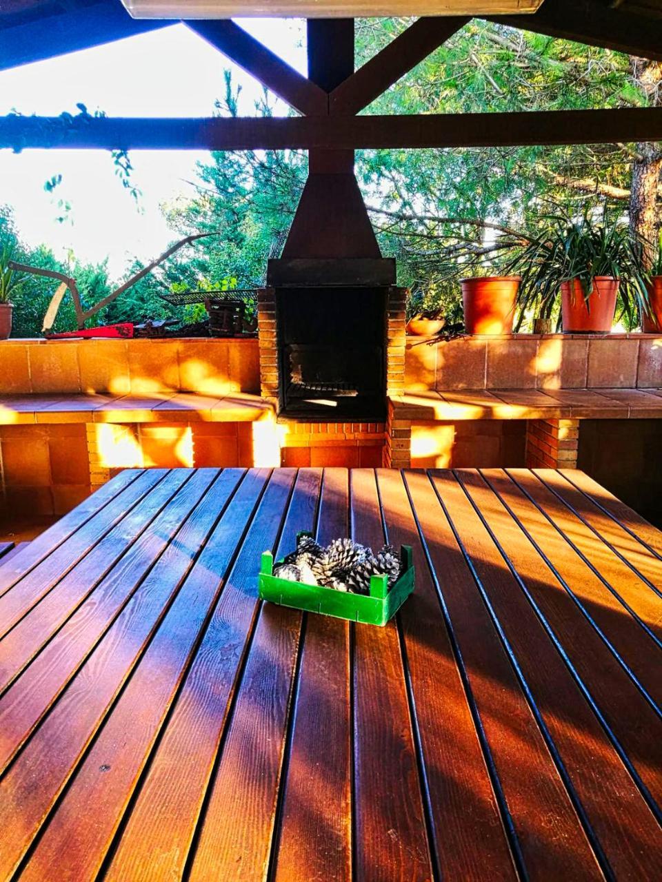 Casa rural exclusiva con 9 hab 16-25pax con piscina privada y BBQ cubierta Riudarenes  Exterior foto