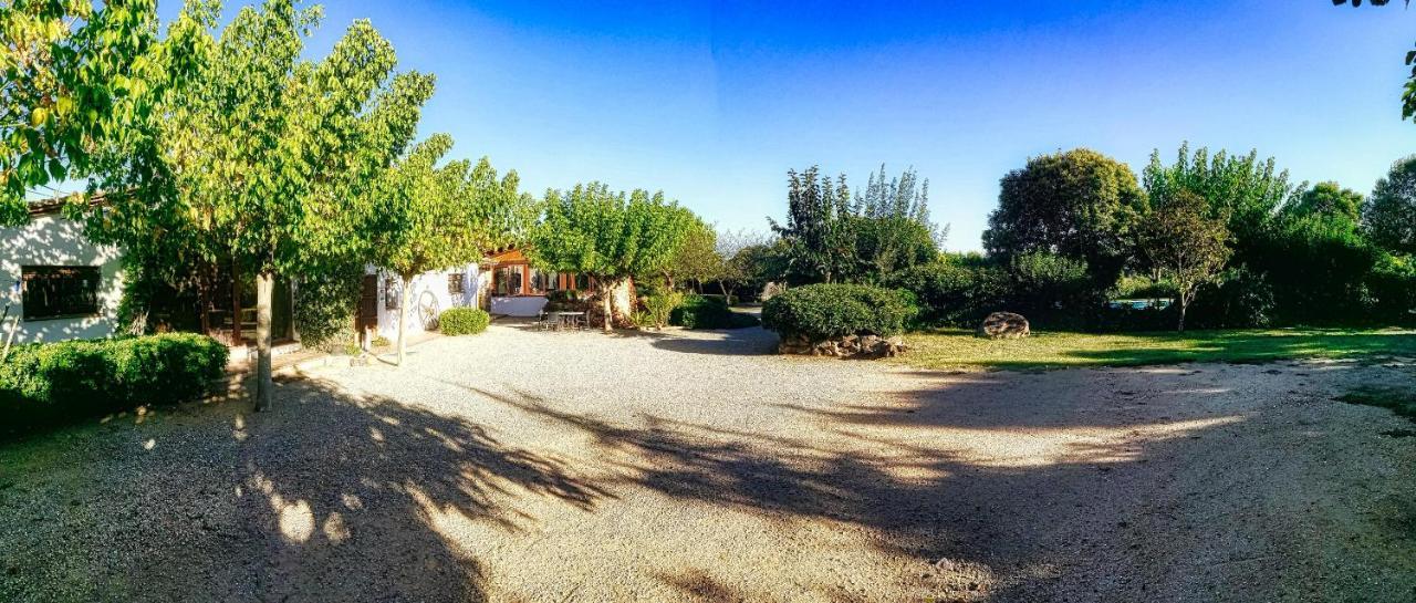 Casa rural exclusiva con 9 hab 16-25pax con piscina privada y BBQ cubierta Riudarenes  Exterior foto